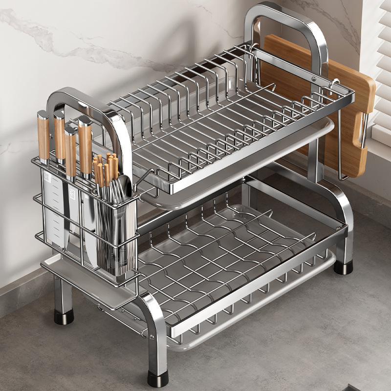 Kitchen Appliances Set - A Dish Drying Rack Compact Kitchen