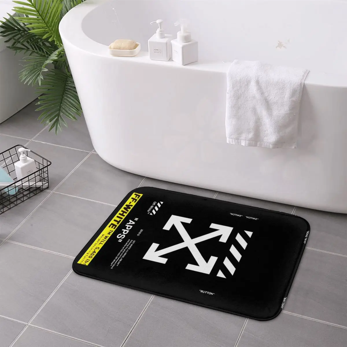 Off-white Doormat Durable Carp - مراجعة Kitchen Appliances White وسعره