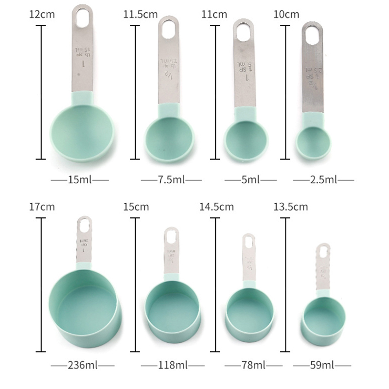 8PCS Measuring Cups Spoons Set - مراجعة Kitchen Appliances Set وسعره