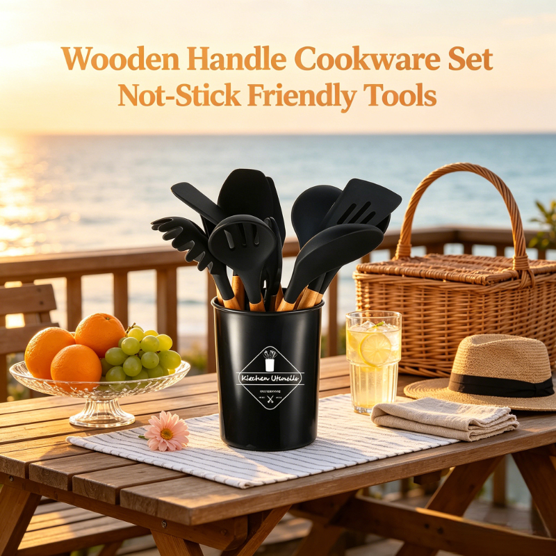 Black Silicone Kitchen Tools 1 - مراجعة Kitchen Appliances Set وسعره