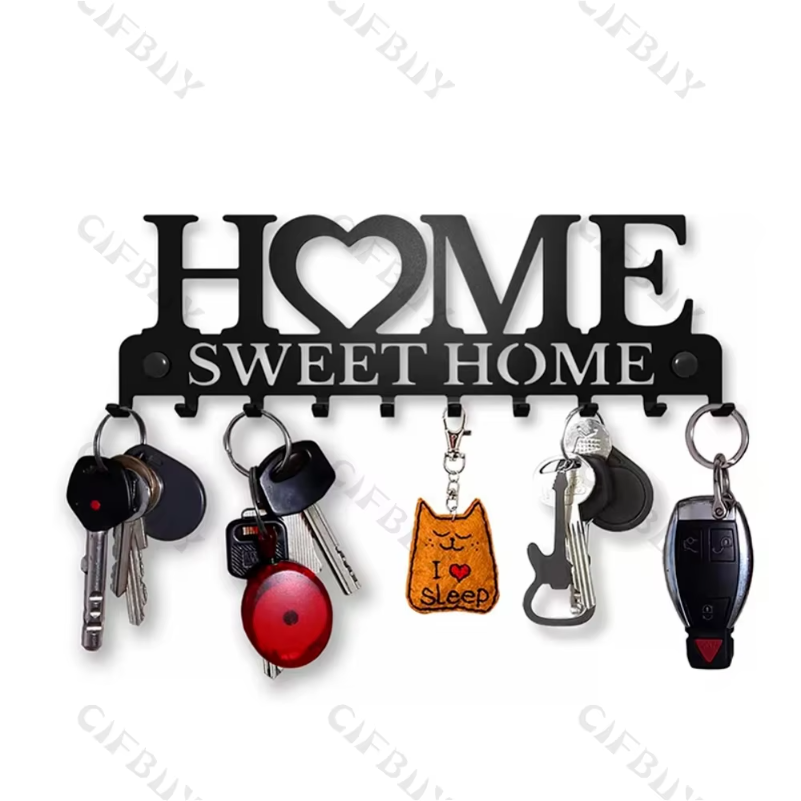 1pc Metal Wall Hooks Key Holde - مراجعة Kitchen Appliances Shelves وسعره