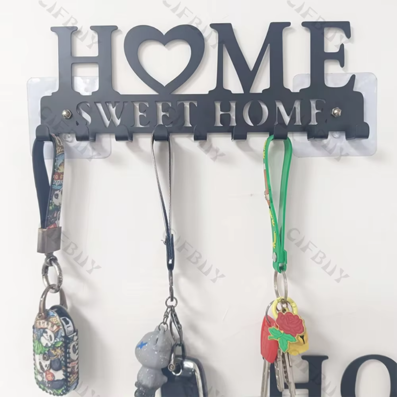 1pc Metal Wall Hooks Key Holde - مراجعة Kitchen Appliances Shelves وسعره