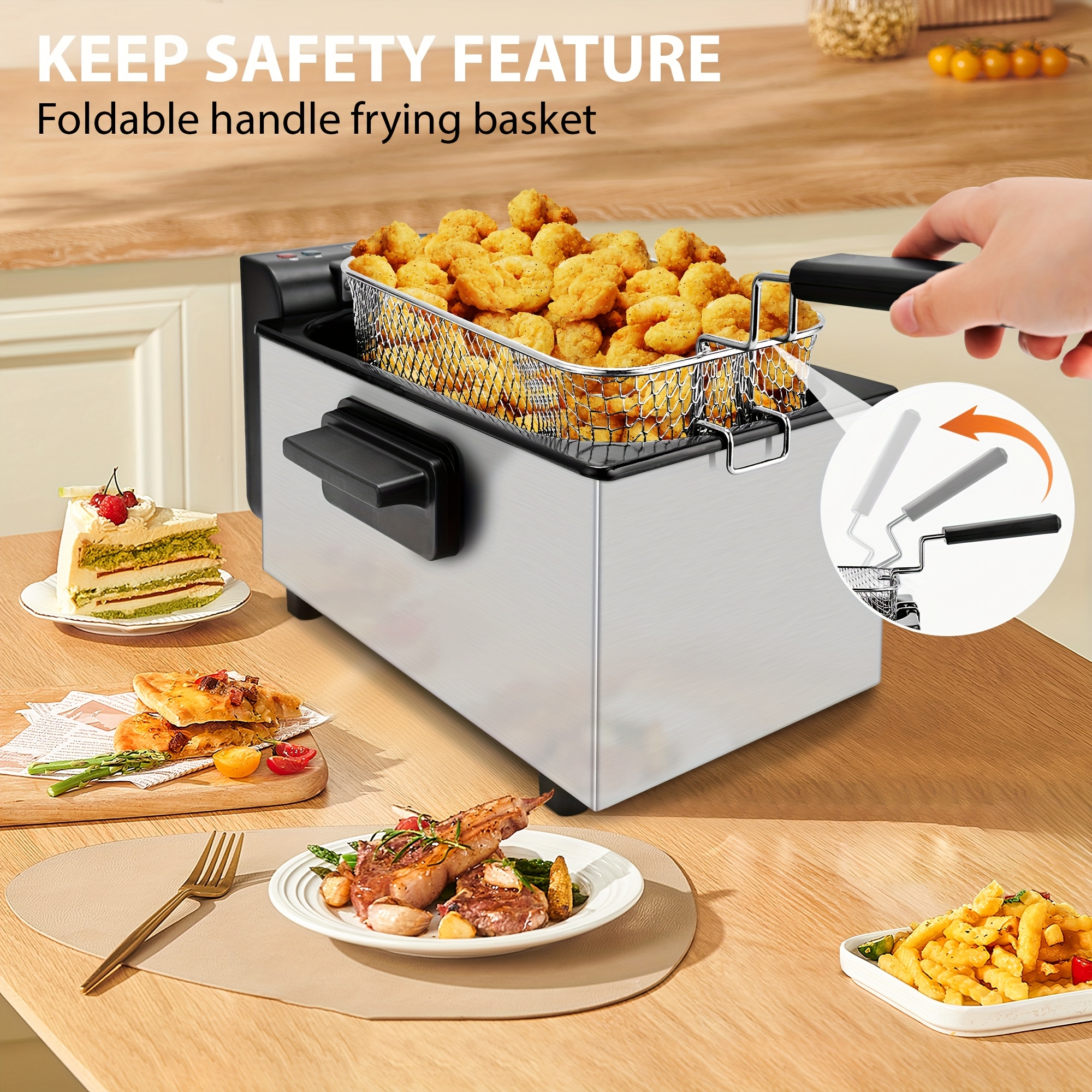 SUSTEAS Household Deep Fryer,  - مراجعة Kitchen Appliances Warehouse وسعره