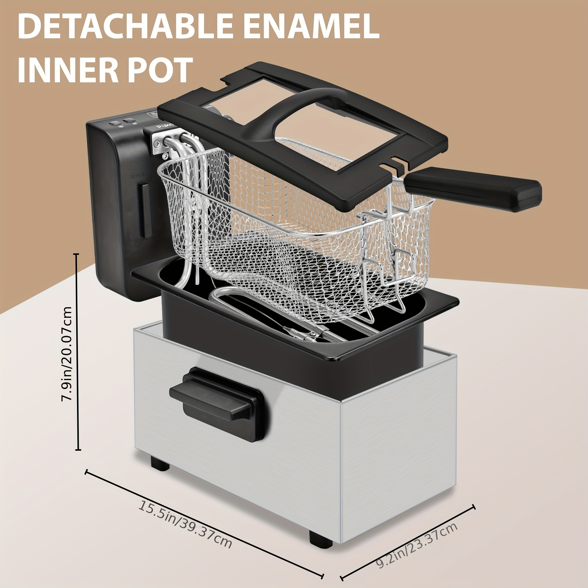 SUSTEAS Household Deep Fryer,  - مراجعة Kitchen Appliances Warehouse وسعره