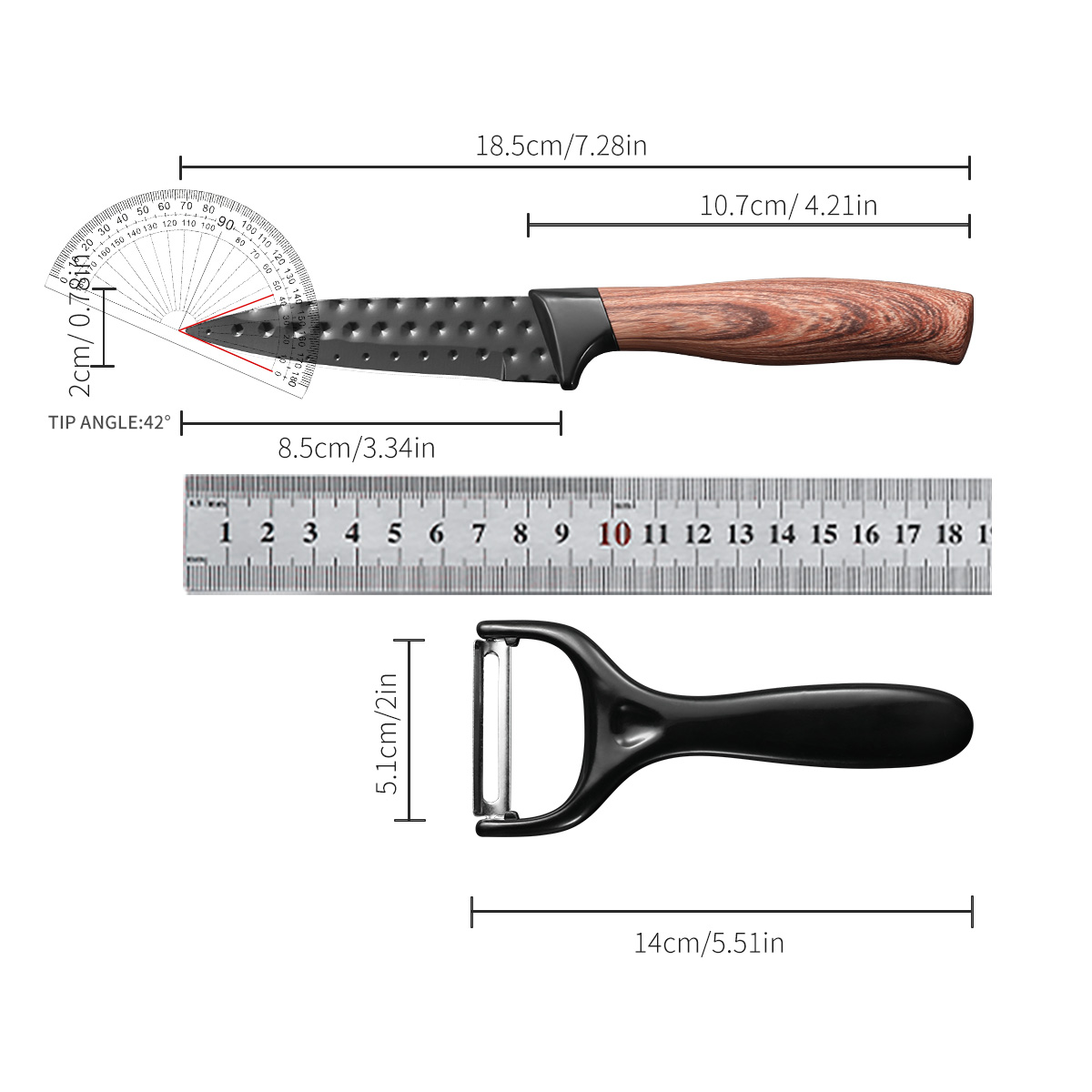 Stainless Steel Fruit Knife Pa - مراجعة Kitchen Appliances Set وسعره