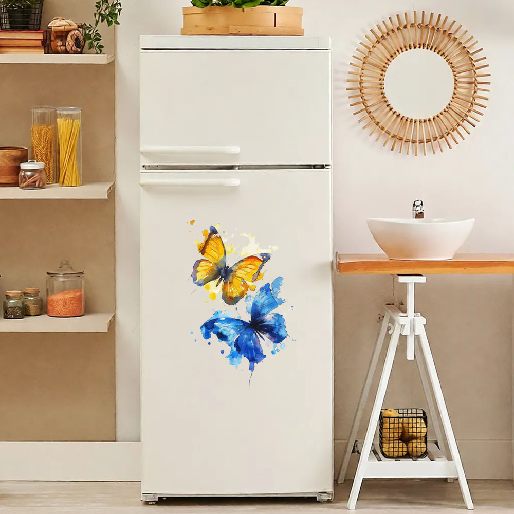 Watercolor Blue & Yellow Butte - مراجعة Kitchen Appliances Yellow وسعره