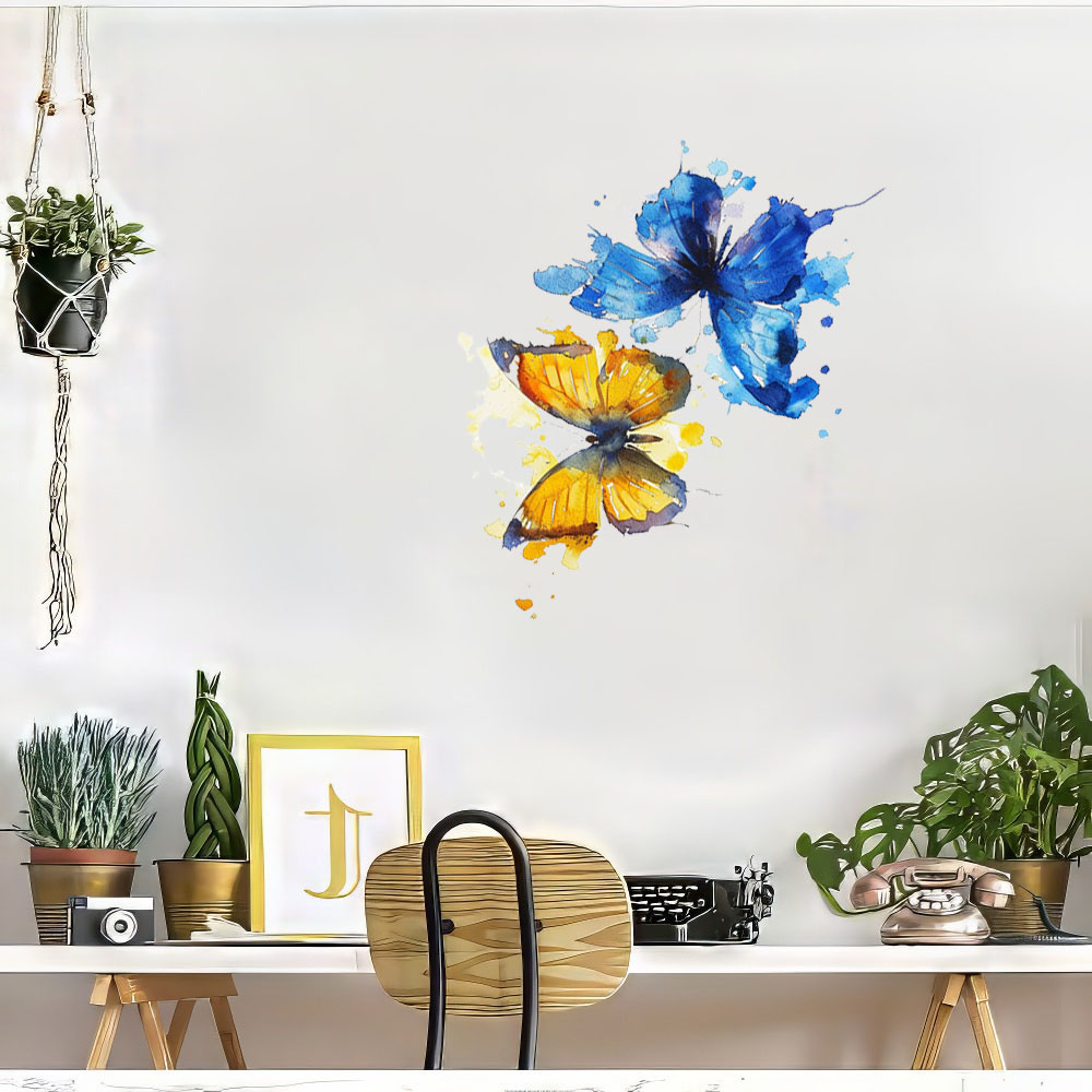 Watercolor Blue & Yellow Butte - مراجعة Kitchen Appliances Yellow وسعره