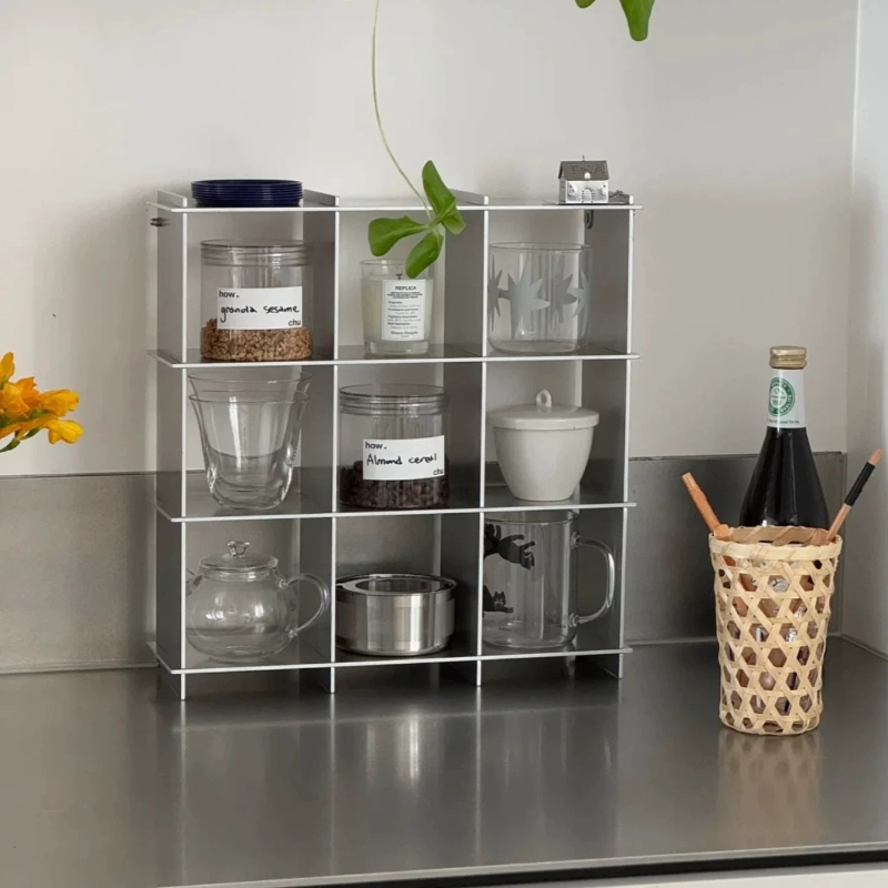 Minimalist Aluminum Alloy Coun - مراجعة Kitchen Appliances Shelves وسعره