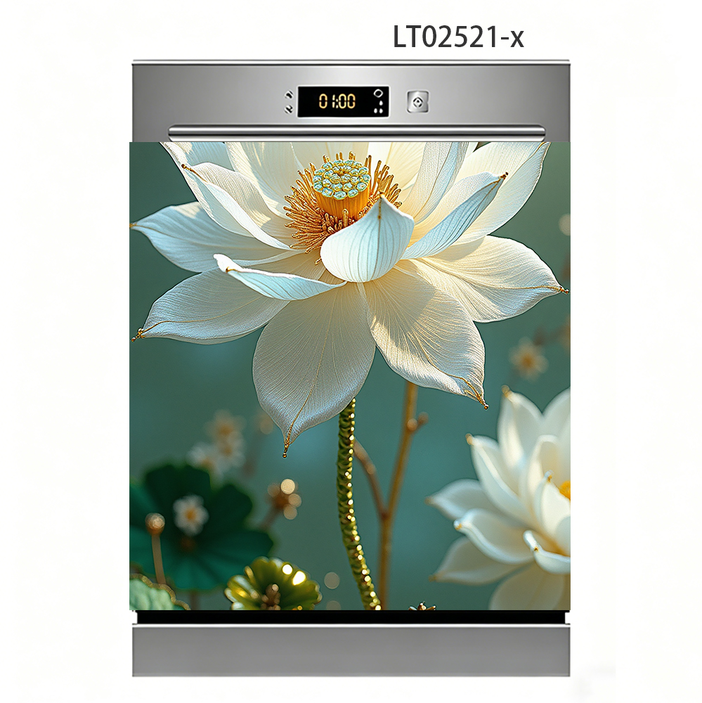 White Lotus Dishwasher Sticker - مراجعة Kitchen Appliances White وسعره