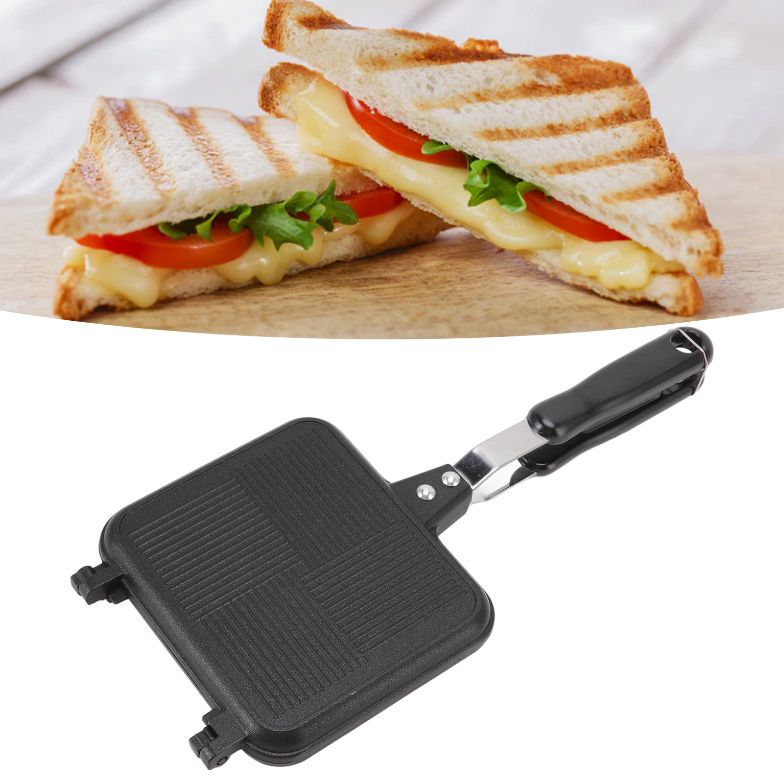 Double-Sided Non-Stick Sandwic - مراجعة Crepe Maker Non Stick وسعره