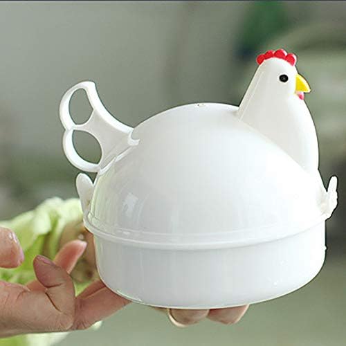 Chicken Shaped Microwave Eggs  - مراجعة Kitchen Appliances White وسعره