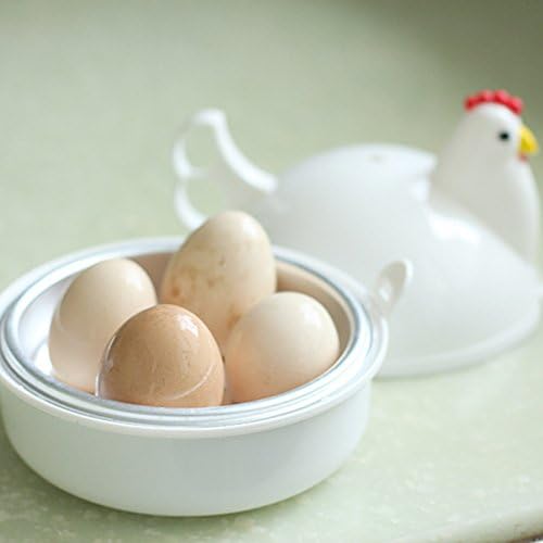 Chicken Shaped Microwave Eggs  - مراجعة Kitchen Appliances White وسعره