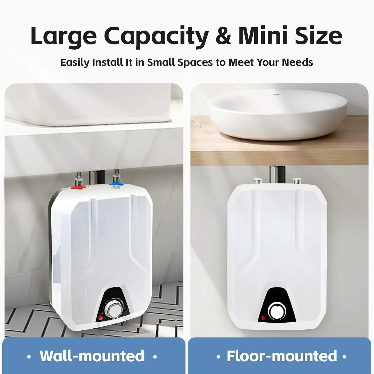 110V 1500W Instant Mini Hot Wa - مراجعة Kitchen Appliances White وسعره