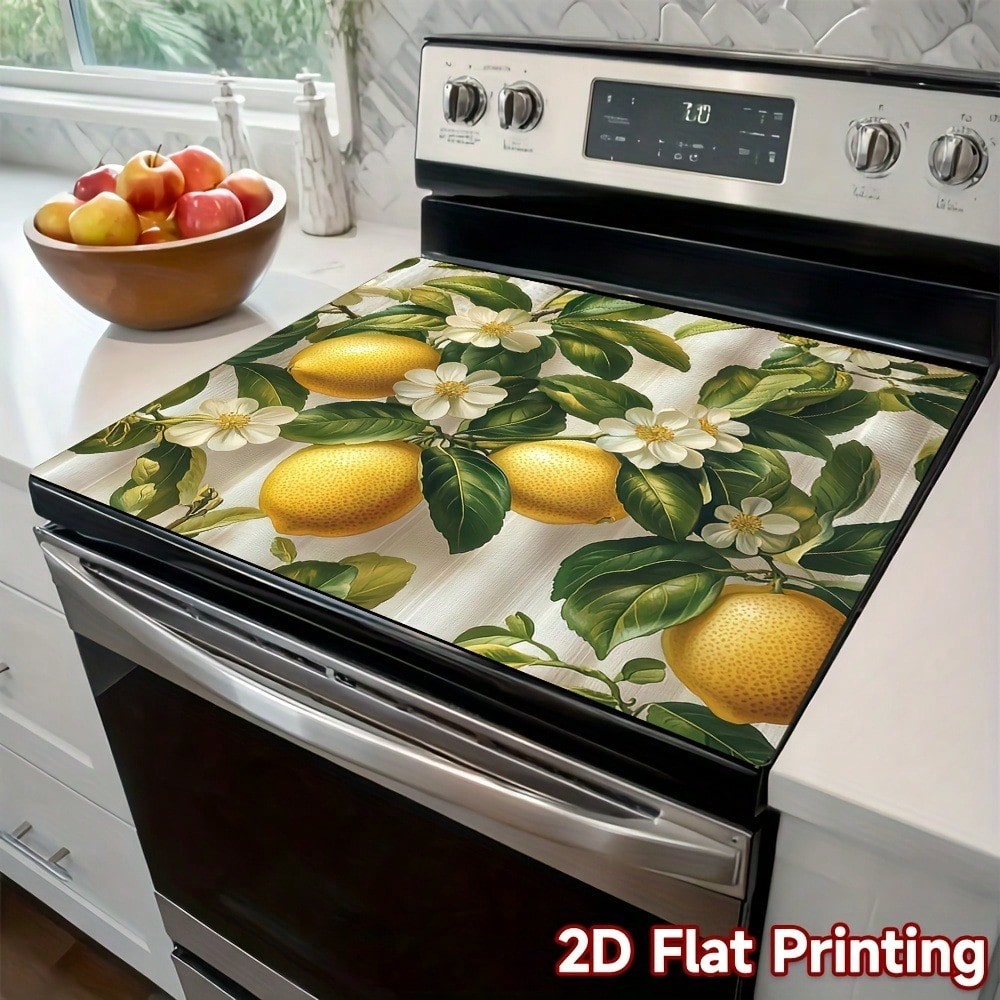 1pc Lemon & Blossom Stove Top  - مراجعة Kitchen Appliances Yellow وسعره