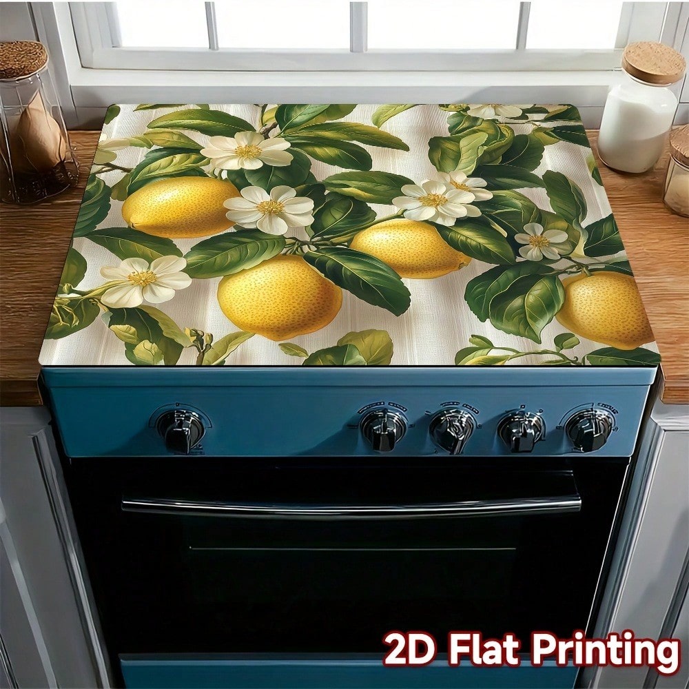 1pc Lemon & Blossom Stove Top  - مراجعة Kitchen Appliances Yellow وسعره