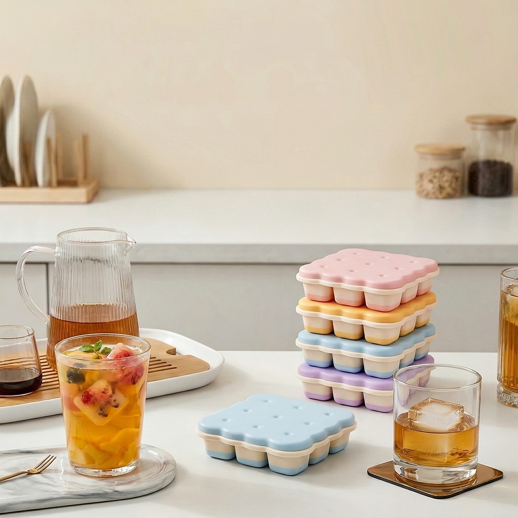 Cookie Shaped Plastic Ice Cube - مراجعة Kitchen Appliances Shelves وسعره