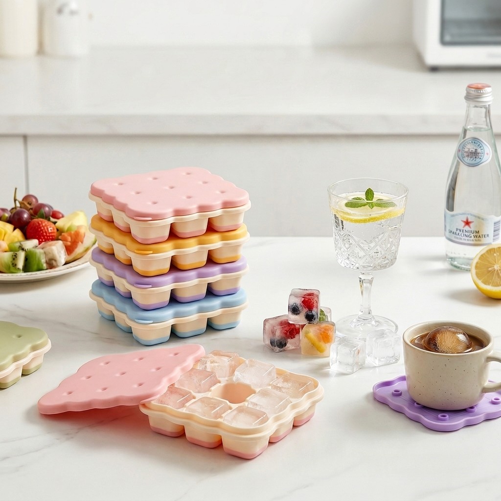 Cookie Shaped Plastic Ice Cube - مراجعة Kitchen Appliances Shelves وسعره