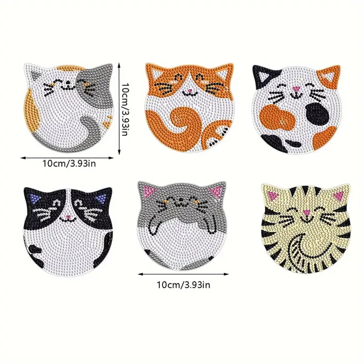 6 Pieces/set DIY Cat Rhineston - مراجعة Kitchen Appliances Set وسعره