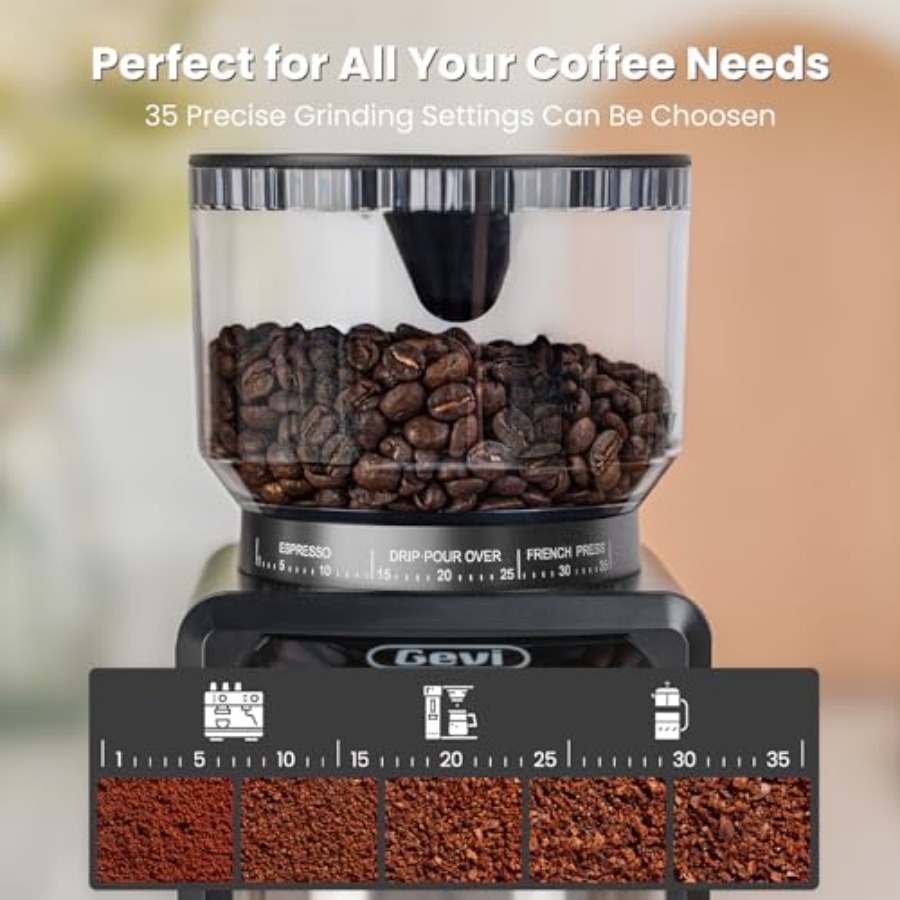 Coffee Grinder ElectricCoffee  - مراجعة Coffee Grinder Burr وسعره
