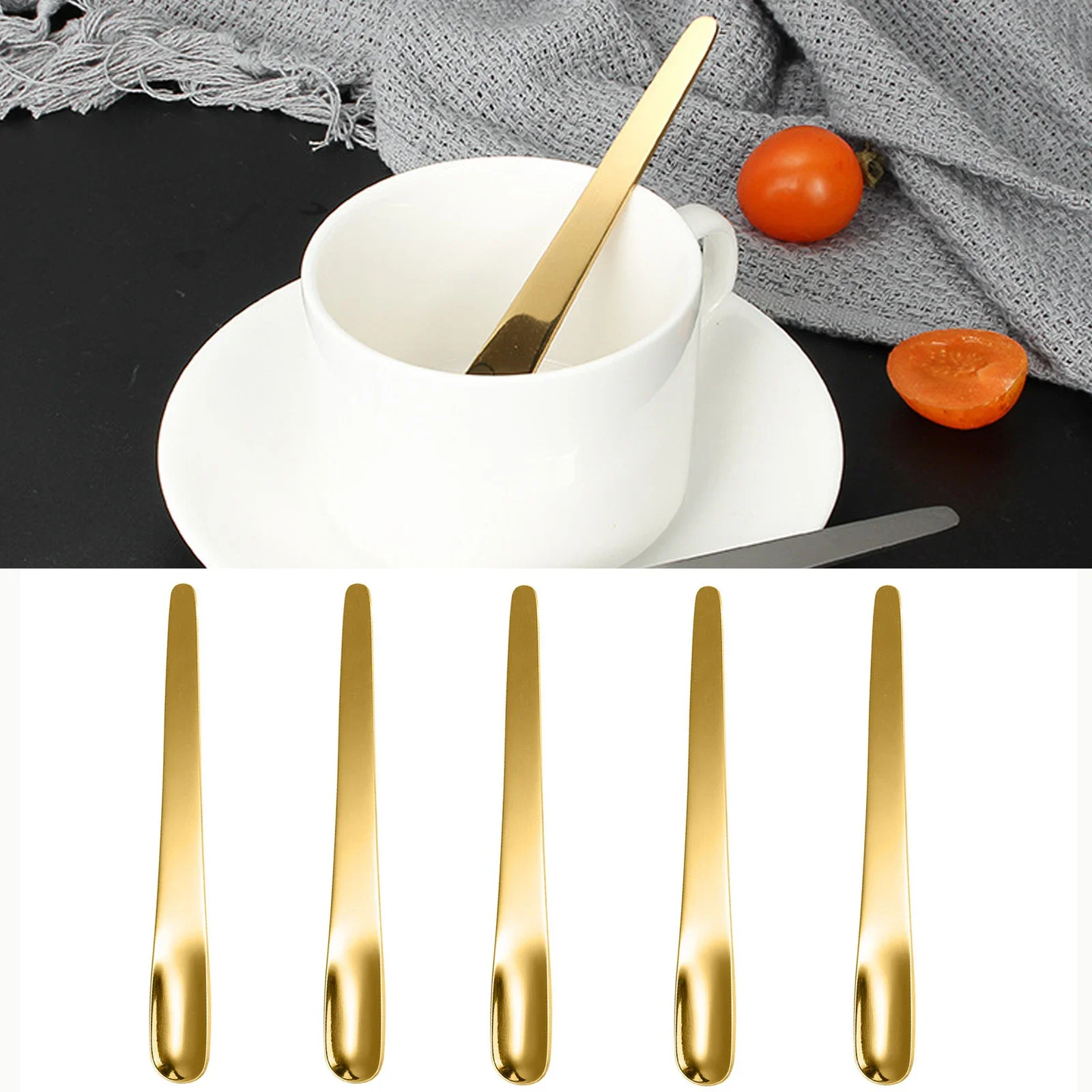 5PCS Coffee Spoon Stainless St - مراجعة Kitchen Appliances Sales وسعره