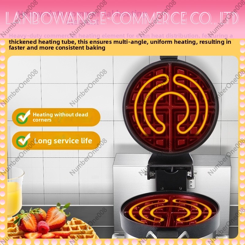 Rotating Waffle Maker Griddle  - مراجعة Crepe Maker Non Stick وسعره
