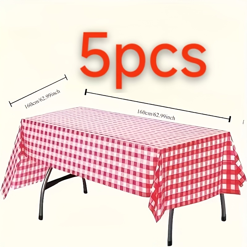 1/3/5Pcs Red and White Checker - مراجعة Kitchen Appliances White وسعره