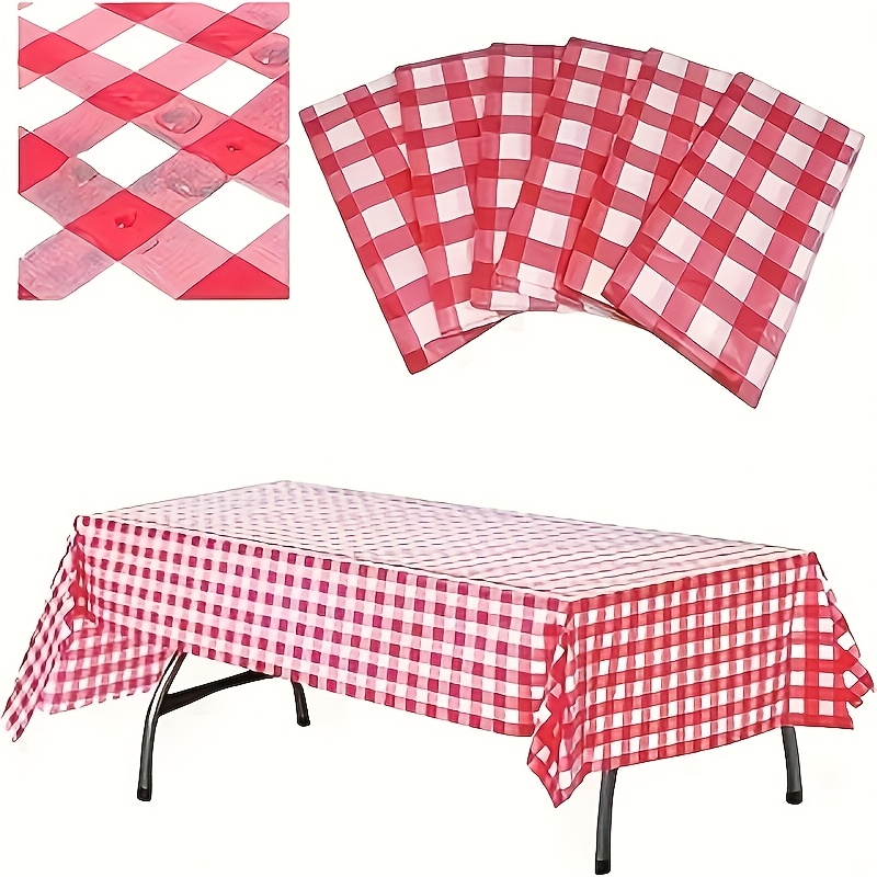 1/3/5Pcs Red and White Checker - مراجعة Kitchen Appliances White وسعره
