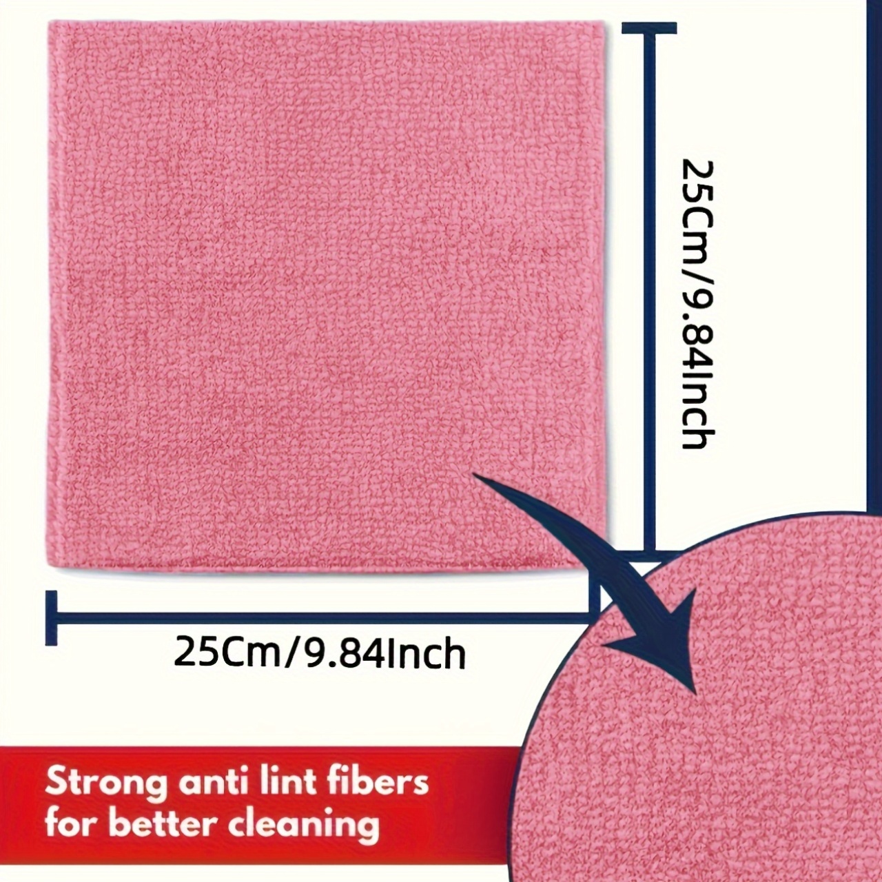 1-50Pcs Light Pink Microfiber  - مراجعة Kitchen Appliances Set وسعره
