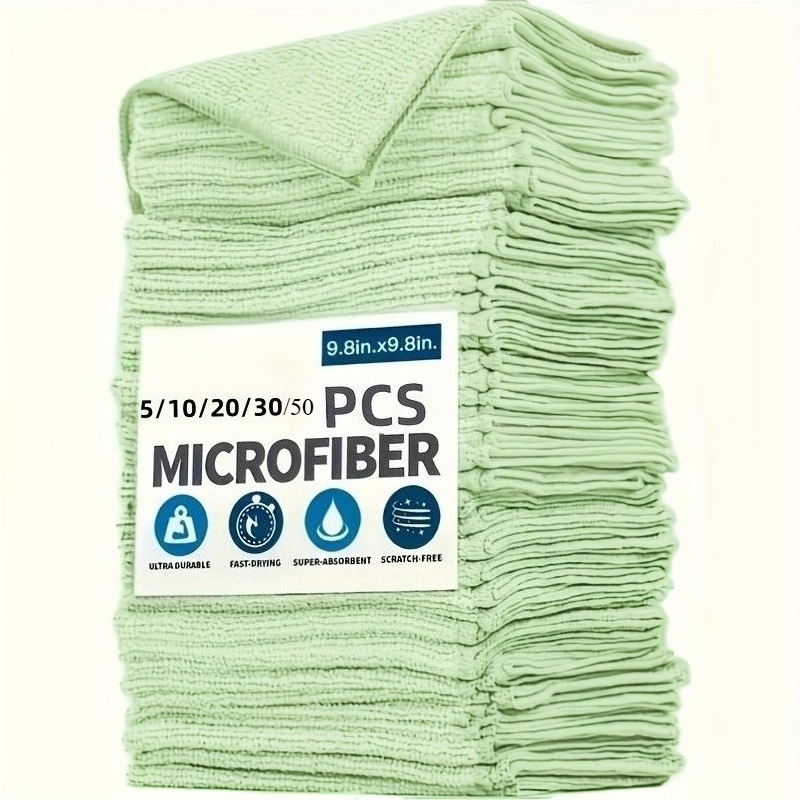 1-50Pcs Light Green Microfiber - مراجعة Kitchen Appliances Set وسعره