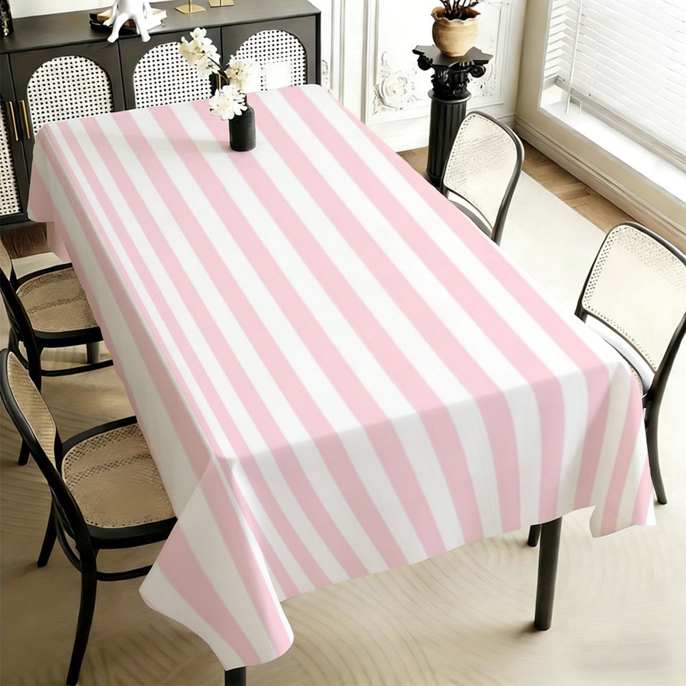 Pink White Striped Rectangle T - مراجعة Kitchen Appliances White وسعره