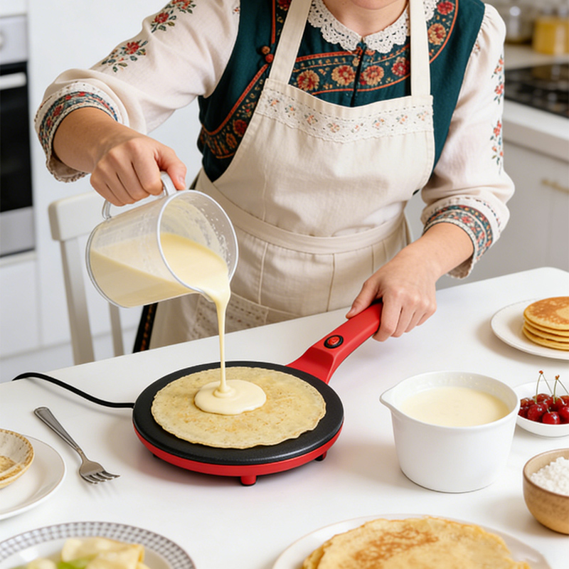 Single-Sided Heating Electric  - مراجعة Crepe Maker Non Stick وسعره