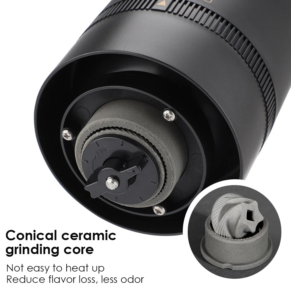 Coffee Grinder TYPE C USB Char - مراجعة Coffee Grinder Burr وسعره