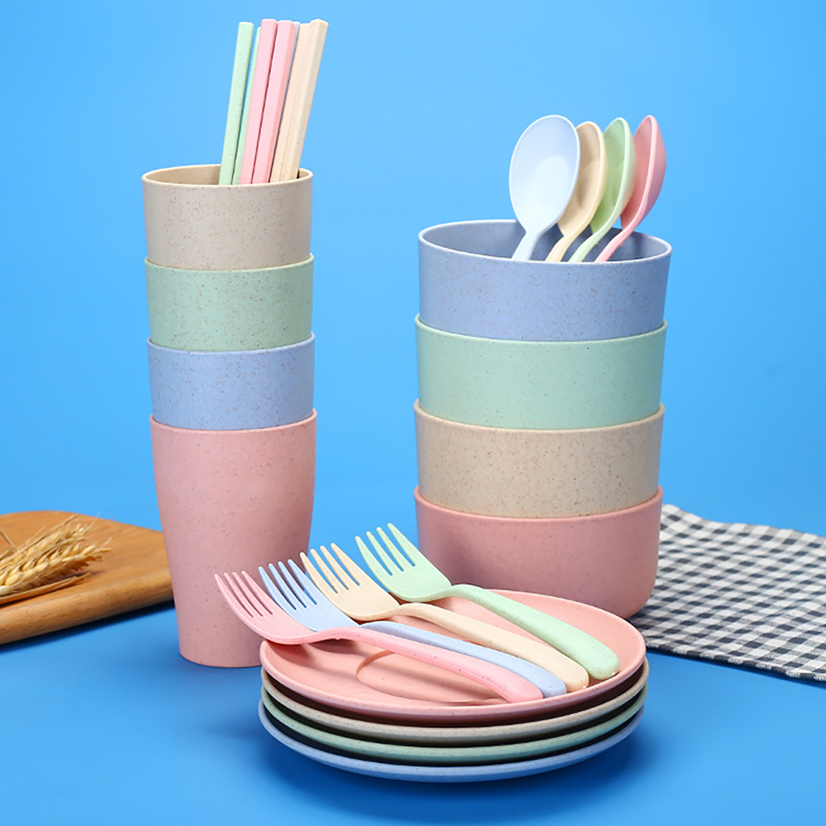 Fork Spoon Chopsticks Bowls Cu - مراجعة Kitchen Appliances Set وسعره