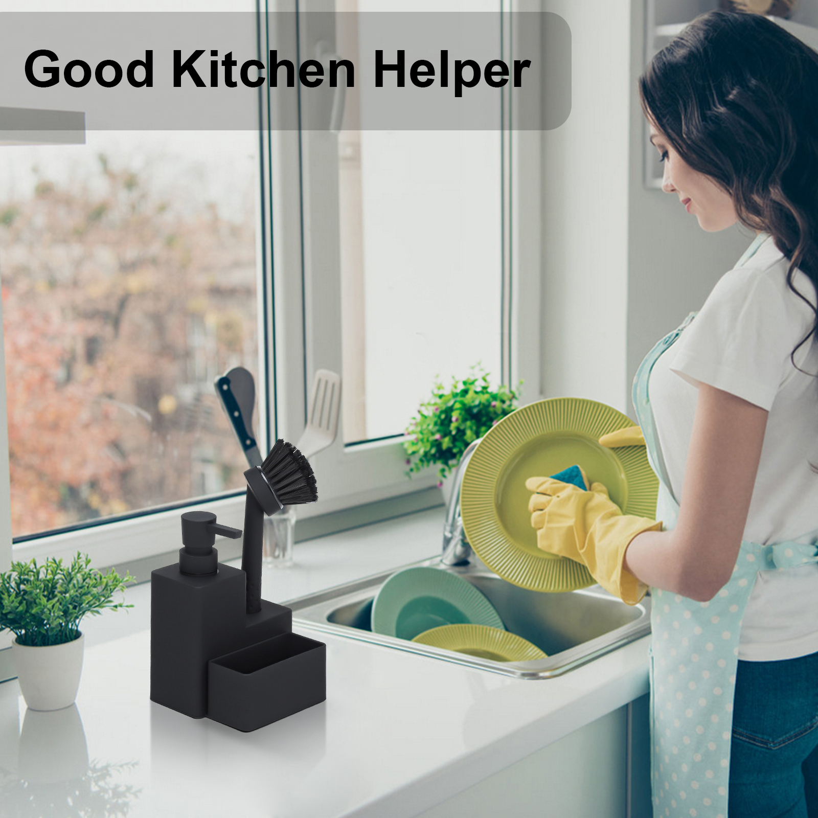 Modern Square Dish Soap Dispen - مراجعة Kitchen Appliances Set وسعره