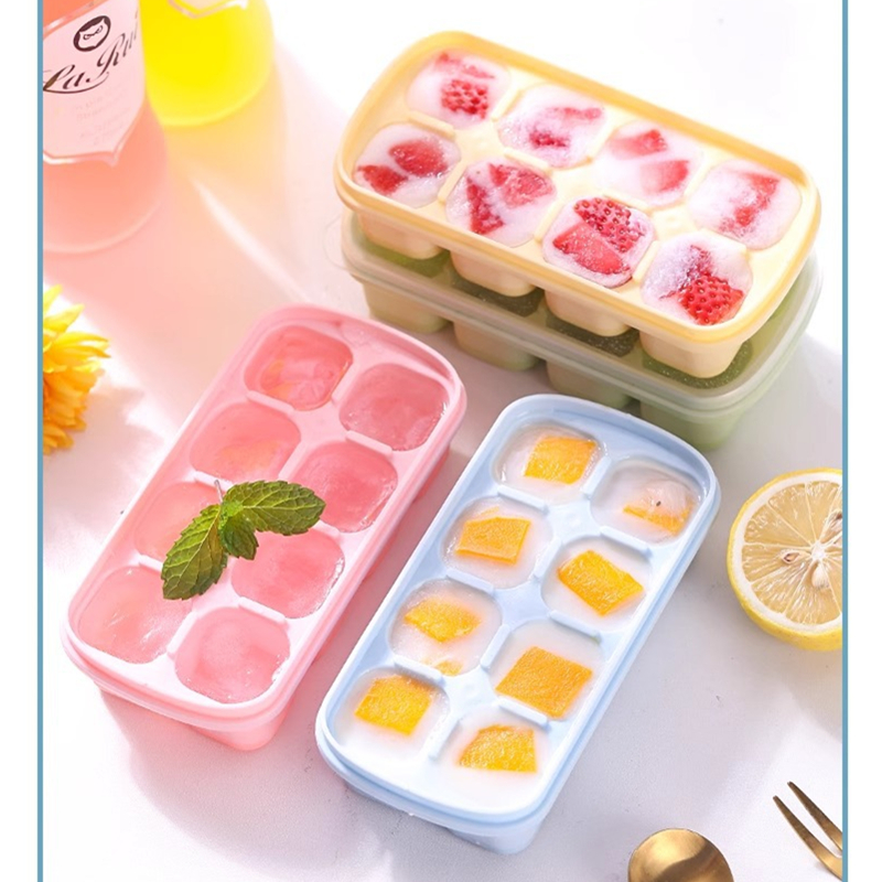 8-Grid Ice Cube Trays Silicone - مراجعة Kitchen Appliances Shelves وسعره