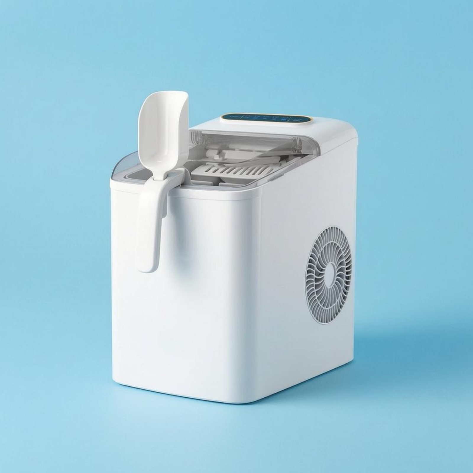 Compact Ice Maker Automatic Wh - مراجعة Kitchen Appliances White وسعره